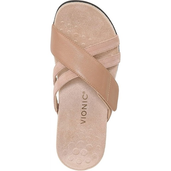 Vionic Tan Slide Sandals - Picture 3 of 11